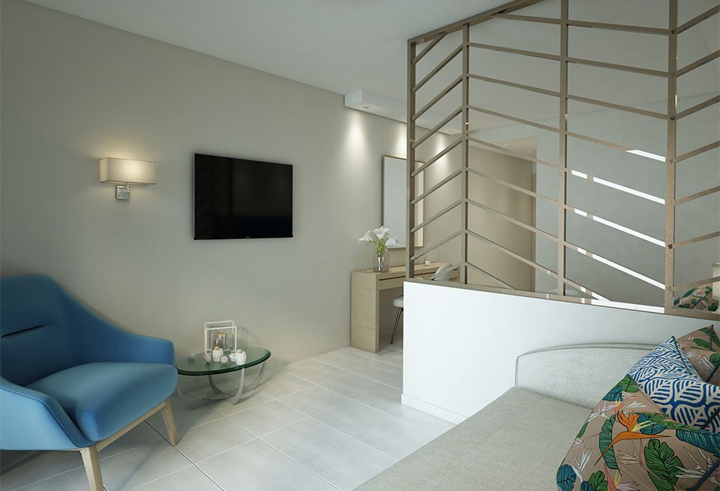 Tiara Holidays - Serena Holiday Resort - Family Room Sliding Door Garden View